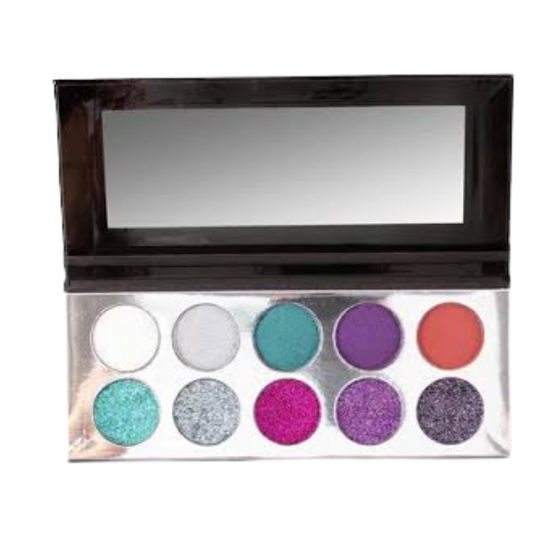 Trend Beauty Silver Glitter Eyeshadow Palette