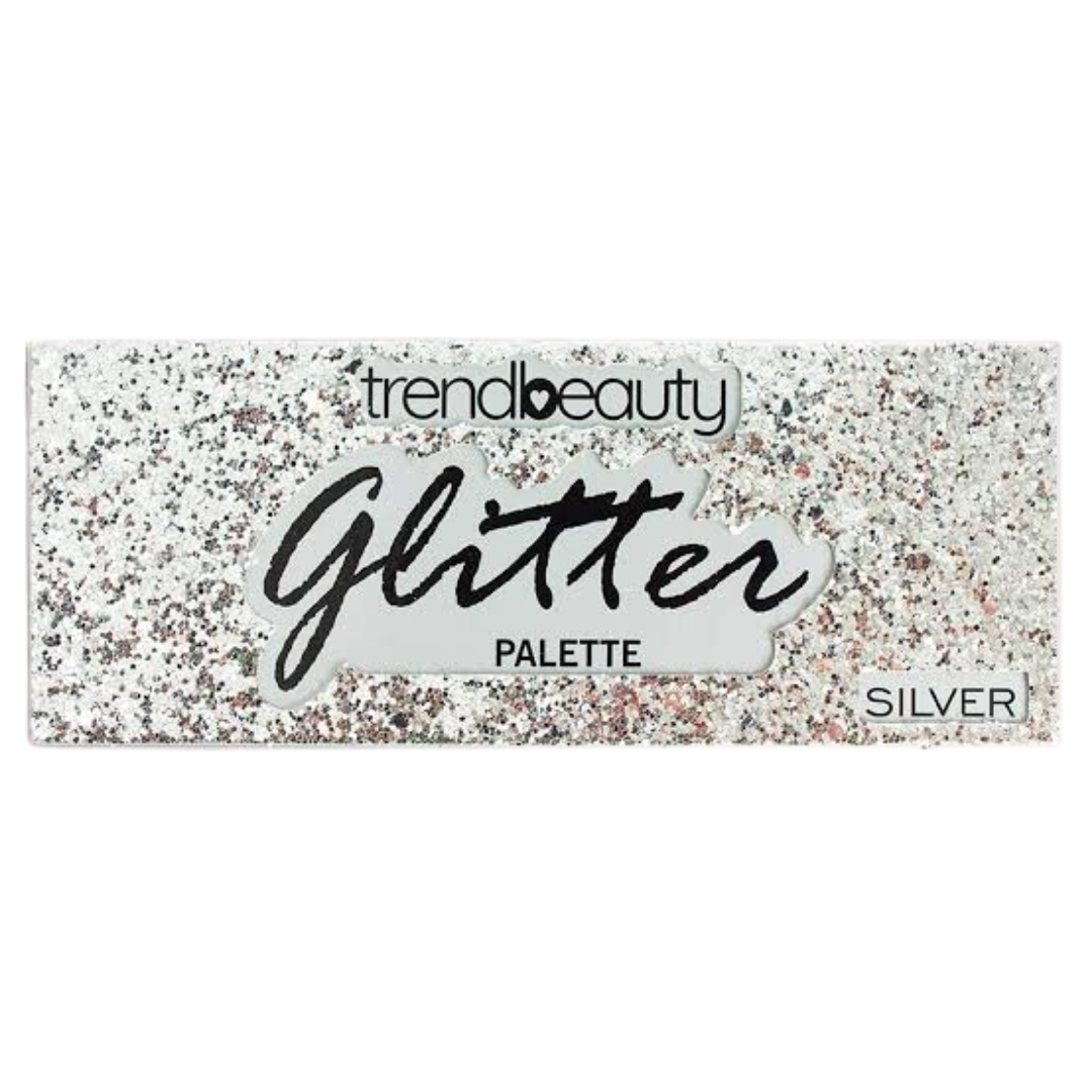 Trend Beauty Silver Glitter Eyeshadow Palette