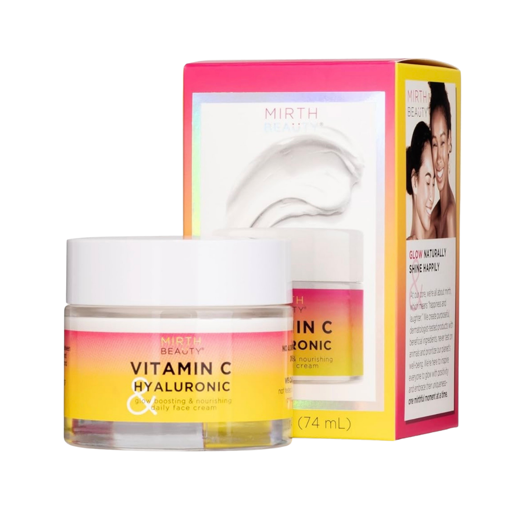 Mirth Beauty Vitamin C & Hyaluronic Glow Boosting & Nourishing Daily Face Cream